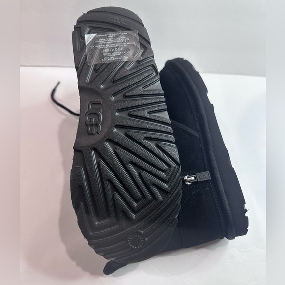 Black Suede Lace-Up Boots main image 6
